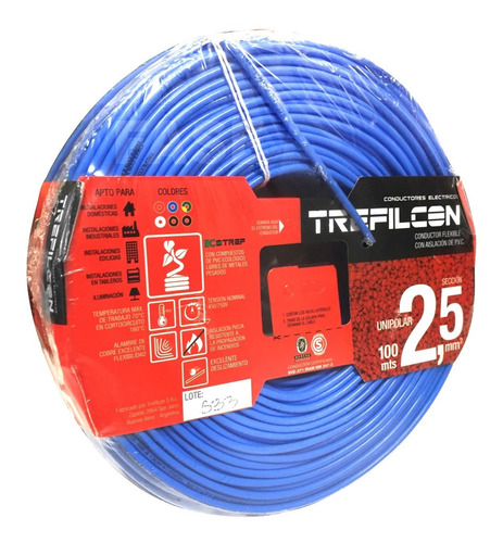 CABLE 1X2,5 TREFILCON CELESTE