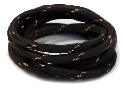 CABLE TEXTIL NEGRO Y COBRE