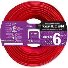 CABLE UNIPOLAR 1X6MM ROJO TREFILCON