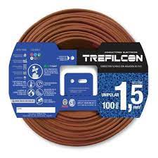 CABLE UNIPOLAR 1x1.5mm MARRON TREFILCON NORMALIZADO