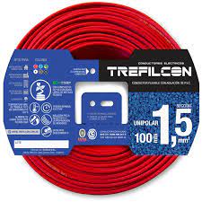 CABLE UNIPOLAR 1x1.5mm ROJO TREFILCON NORMALIZADO