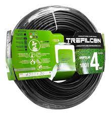 CABLE UNIPOLAR 4MM  NEGRO TREFILCON