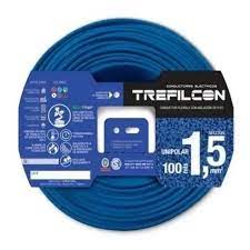 CABLE UNIPOLAR NORMALIZADO 1X1,5mm TREFILCON CELESTE