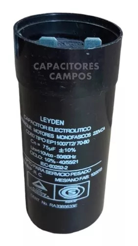 CAPACITOR ARRANQUE  60/70 LEYDEN