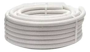 CAÑO CORRUGADO LIIVIANO BLANCO 3/4" ROLLO X 25MTS