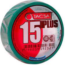 CINTA AISLADORA PVC VERDE 10M TACSA