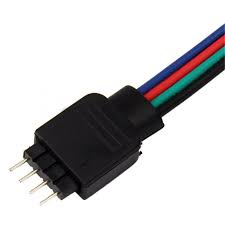 CONECTOR 4 PINES CABLE MACHO Y HEMBRAS TIRA RGB