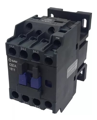 CONTACTOR TRIPOLAR 7,5KW 18A BOB 220v 1NO+1NC BAW