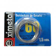 ESTAÑO 1.2mm 1.5mts 60% EXIMETAL