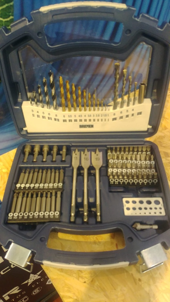 Kit Juego Bremen 101 Pzas. Mechas Puntas Paleta Titanio