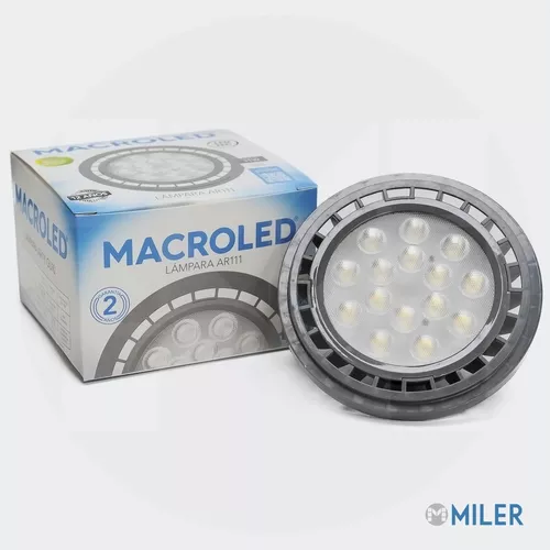 LAMPARA AR111 MACROLED 11W LUZ FRIA GU10