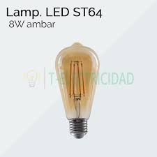 LAMPARA LED AMBAR 8W CALIDA ST64 MULTILED