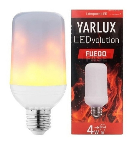 LAMPARA LED FUEGO 3 EFECTOS 4W E27 1500K YARLUX