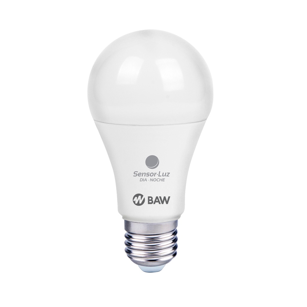 LED A60 11W E27 CON SENSOR DIA-NOCHE BAW LUZ CALIDA 770 Lm