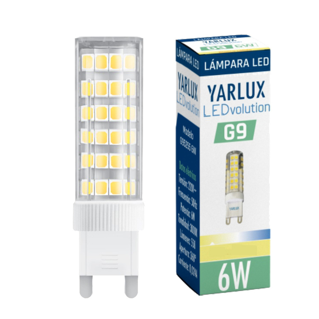 LED BIPIN G9 220V 6W 3000K calida CLARA YARLUX