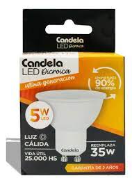 LED DICRO 5W CALIDA 38° CANDELA