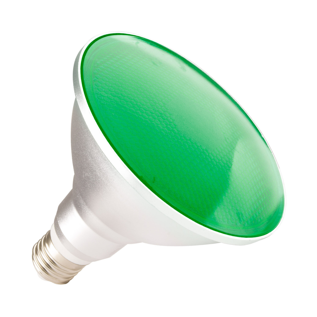 LED PAR 38 15W E27 VERDE