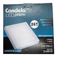 LED PLAFON CUADRADO APLICAR 24W FRIO CANDELA