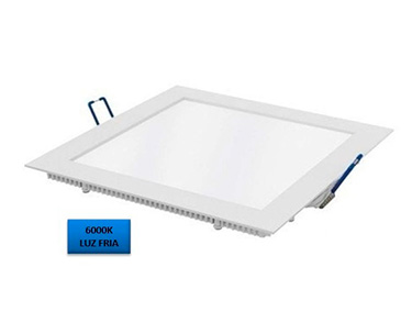 LED PLAFON CUADRADO EMBUTIR 24W FRIO CANDELA