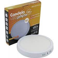 LED PLAFON REDONDO APLICAR 18W CALIDO CANDELA