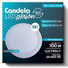 LED PLAFON REDONDO APLICAR 18W FRIO CANDELA