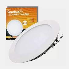 LED PLAFON REDONDO EMBUTIR 24W CALIDO CANDELA