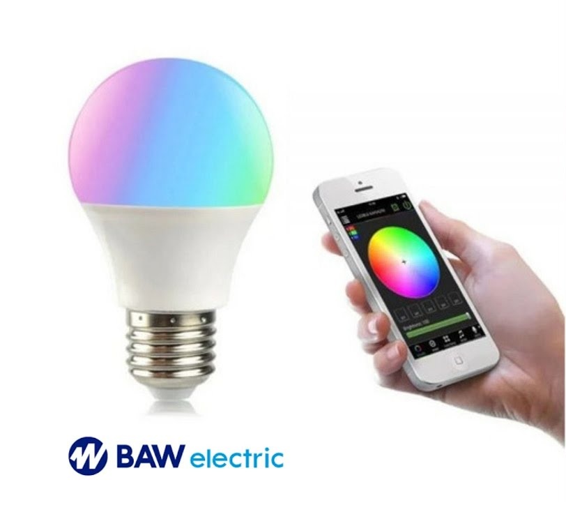 LED SMART WIFI 10W 220V E27 2700-6500+RGB BAW 900 Lm