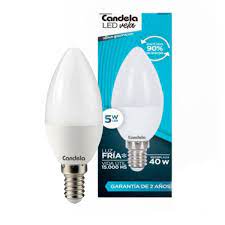 LED VELA 5W FRIA E14 CANDELA