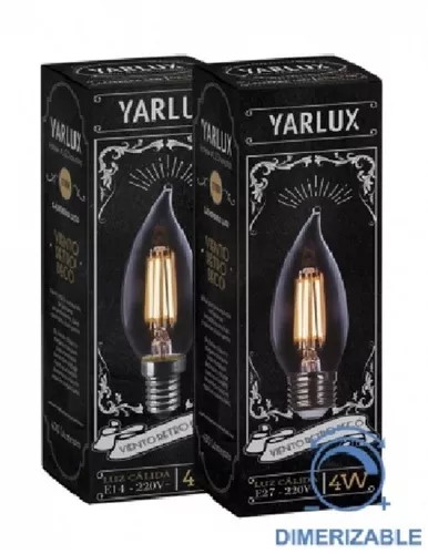 LED velita VIENTO RETRO 4W E27 2700K dim YARLUX