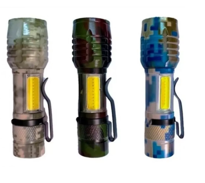 Linterna tactica recargable doble COB alta potencia premium