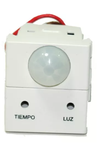 MODULO DETECTOR MOVIMIENTO BLANCO JELUZ tiempo luz