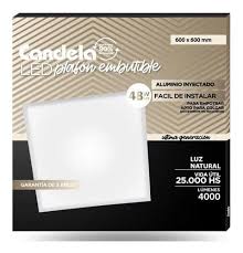 PANEL 60X60 NEUTRO 48W CANDELA