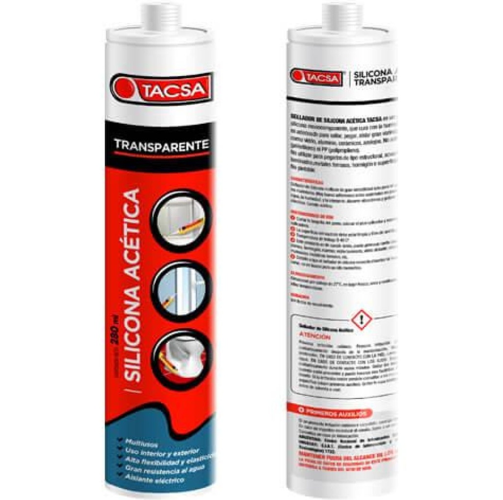 SILICONA ACETICA TACSA BLANCA 280ml