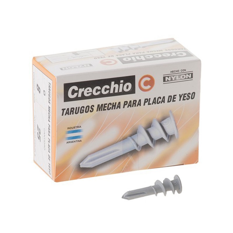 TARUGO PARA DURLOCK  8mm NYLON X UNID CRECCHIO