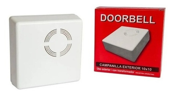 TIMBRE CAMPANILLA EXTERIOR 10X10 DOORBELL