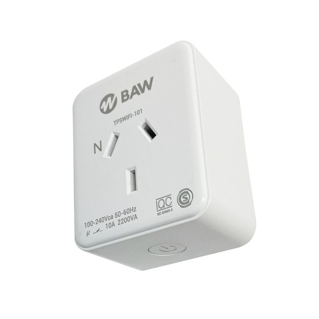 Toma Smart WIFI BAW CON MEDIDOR DE ENERGIA