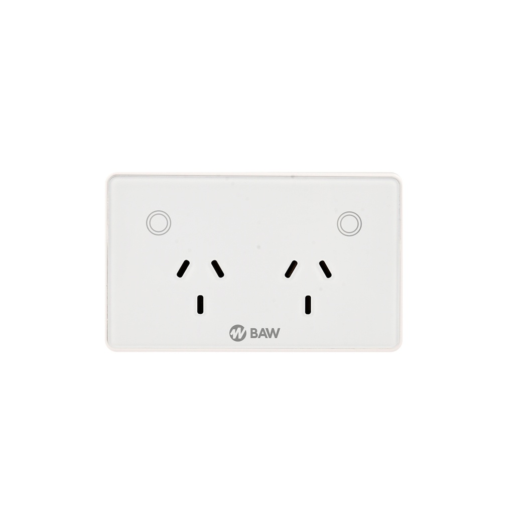 Toma doble con interruptor inteligente WIFI BAW