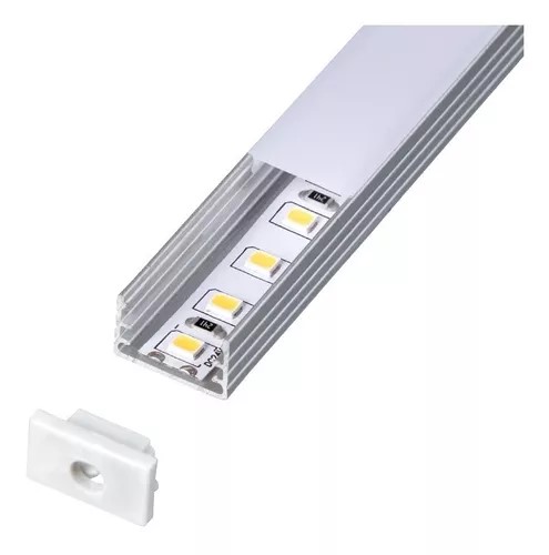 PERFIL P/TIRA LED APLICAR ALUMINIO1509 X 2 MTS