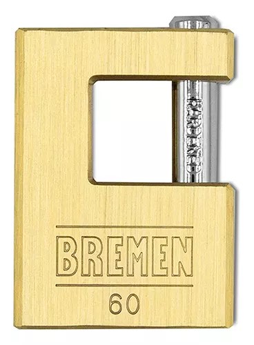 CANDADO BRONCE PERNO HORIZ REFORZADO 60mm BREMEN