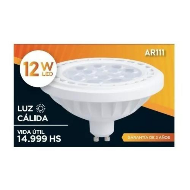 LAMPARA LED AR111 12W CALIDA CANDELA DIMERIZABLE