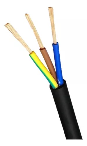 CABLE TIPO TALLER 3X2.5mm NEGRO ANTILLAMA MARCA PROPIA