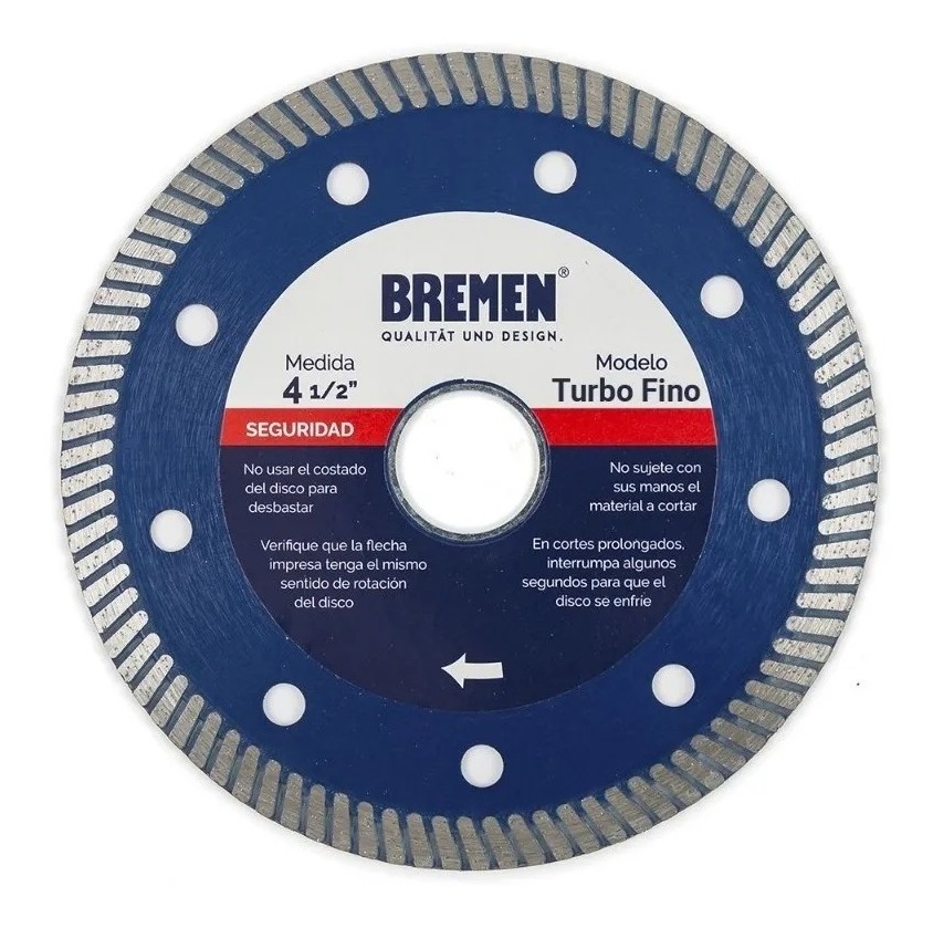 DISCO DIAMANTADO TURBO FINO BREMEN 4-1/2 (PORCELANAS) (copia)