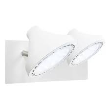 SPOT OSLO 2X AR111 180X320 FERROLUX BLANCO