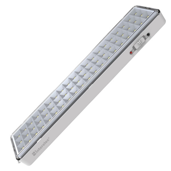 LUZ EMERGENCIA INTERELEC 60 LEDS BATERIA LITIO 8Hs