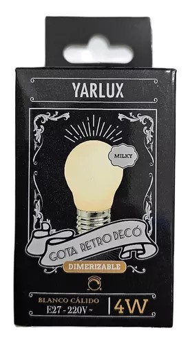 GOTA RETRO DIMERIZABLE 4W MILKY yarlux