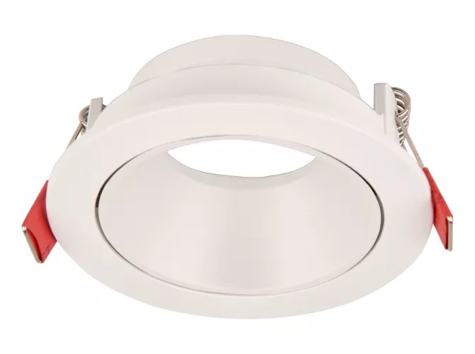 SPOT EMBUTIR DICRO ANTIDESLUM PVC BLANCO/BLANCO MACROLED 7.5cm