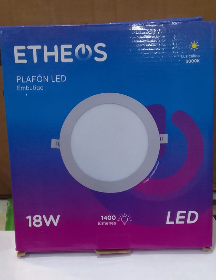 LED PLAFON REDONDO APLICAR 18W CALIDO ETHEOS (copia)