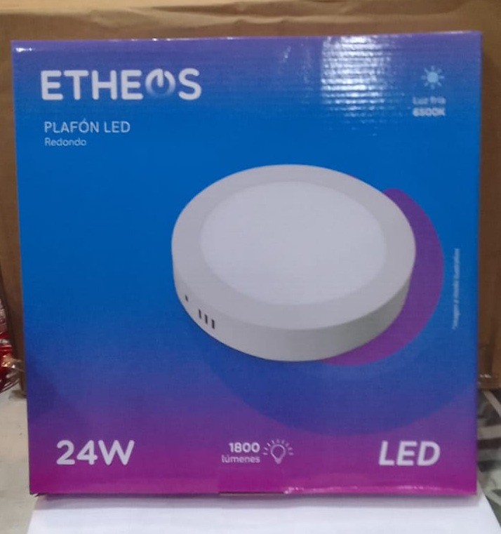 LED PLAFON REDONDO APLICAR 24W FRIO ETHEOS (copia)