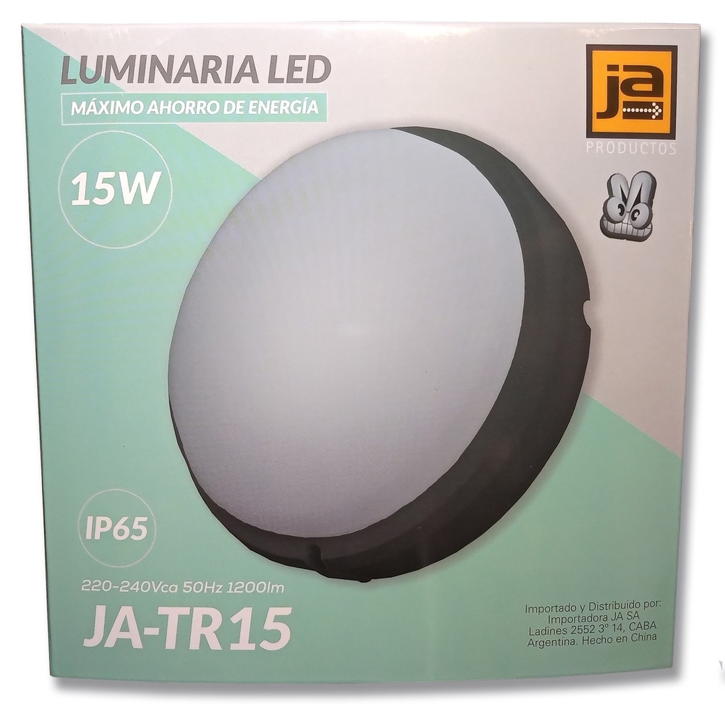 LUMINARIA LED EXTERIOR 15W BL FRIO JA