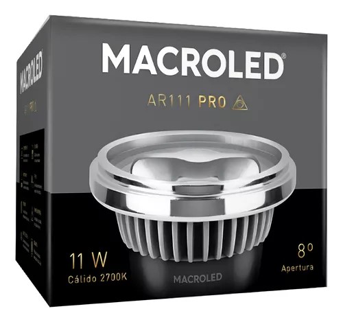 MACROLED MIRROR AR11 11W CALIDA DIMERIZABLE (copia)